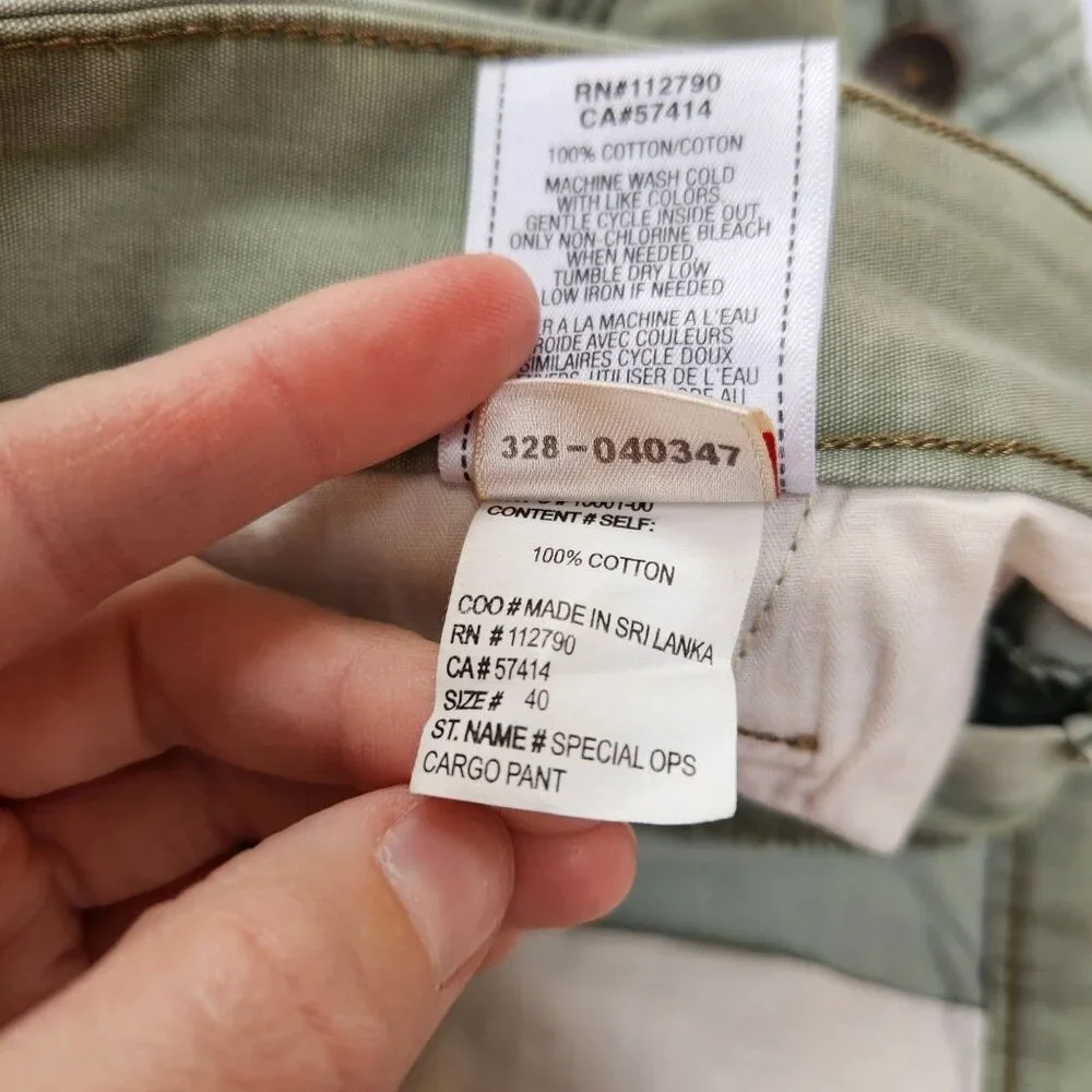 True Religion Green Special Ops Cargo Pants Utility Safari Y2K Military Army 40